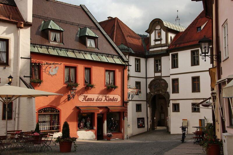 The Old Town of Fussen, Germany Fussen Old Town