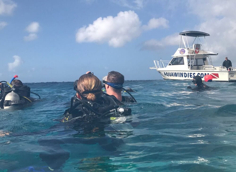 Diving with the Aqua Windies Diving Center Diving with Aqua Windies