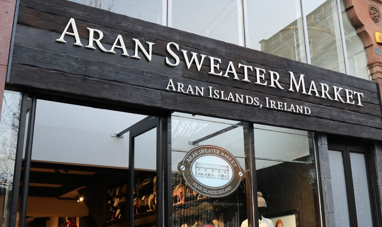 Photo of the Aran Sweater Market store sign Aran Sweater Market Store