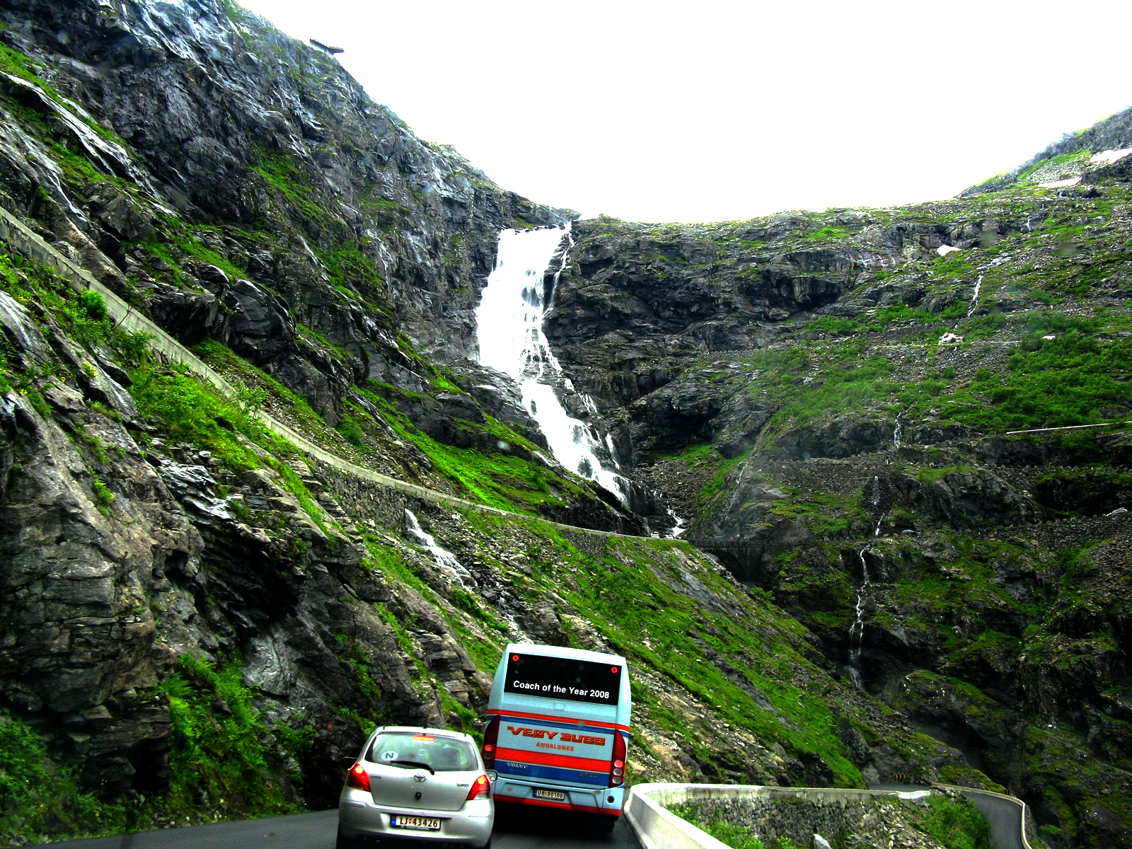 Photo of Stigfossen Waterfall near the Troll Road, Norway Stigfossen Waterfall near the Troll Road
