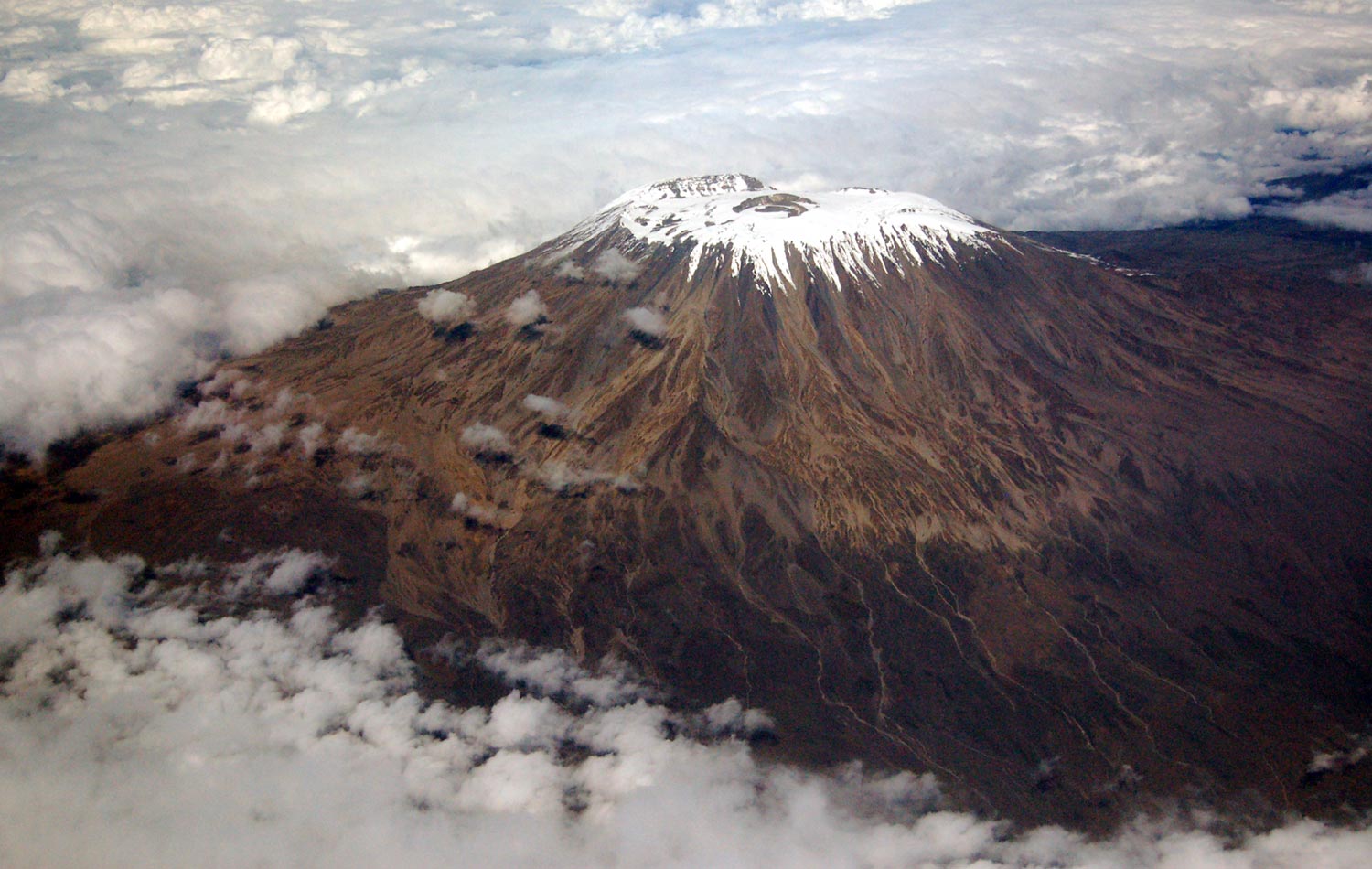 Photo of the summit of Mount Kilimanjaro View of the summit of Mount Kilimanjaro