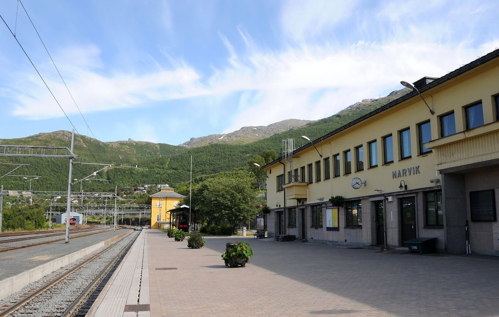 Narvik Railway Station Platform Railway station of the city
