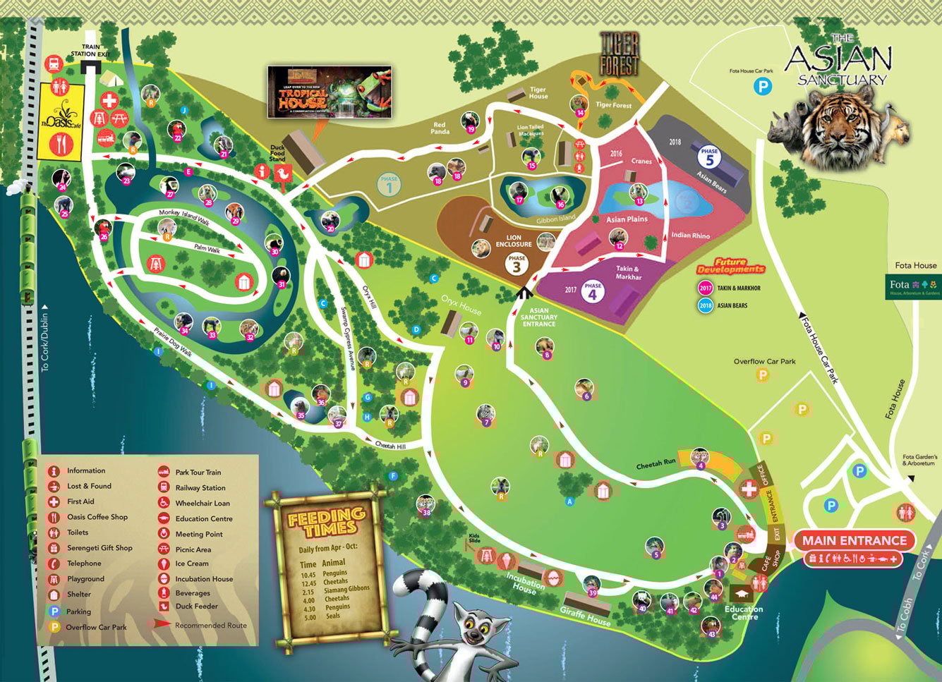 Fota Wildlife Park Map Fota Wildlife Park Map