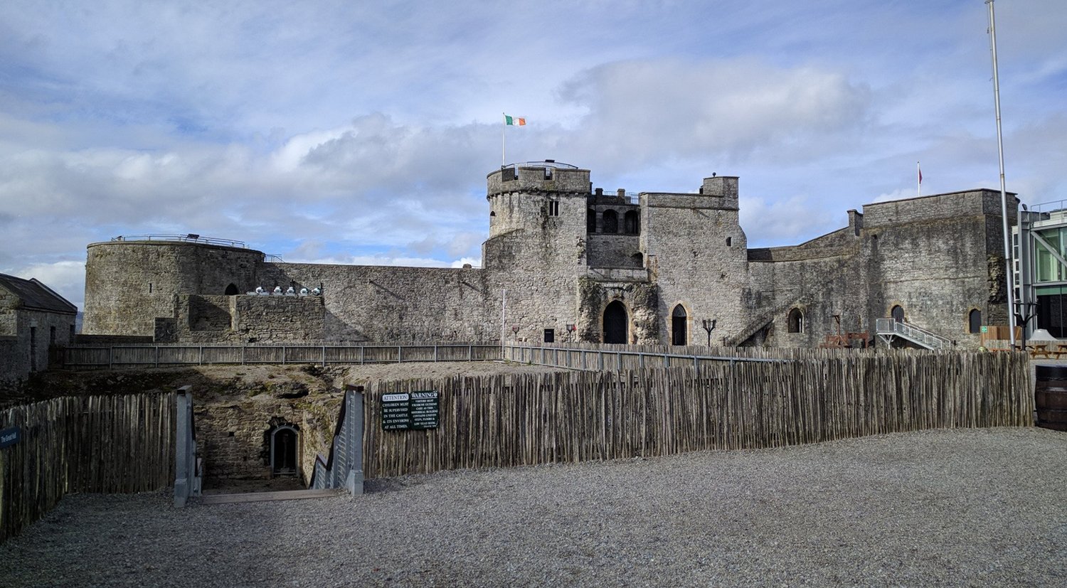 On the grounds of King John's Castle