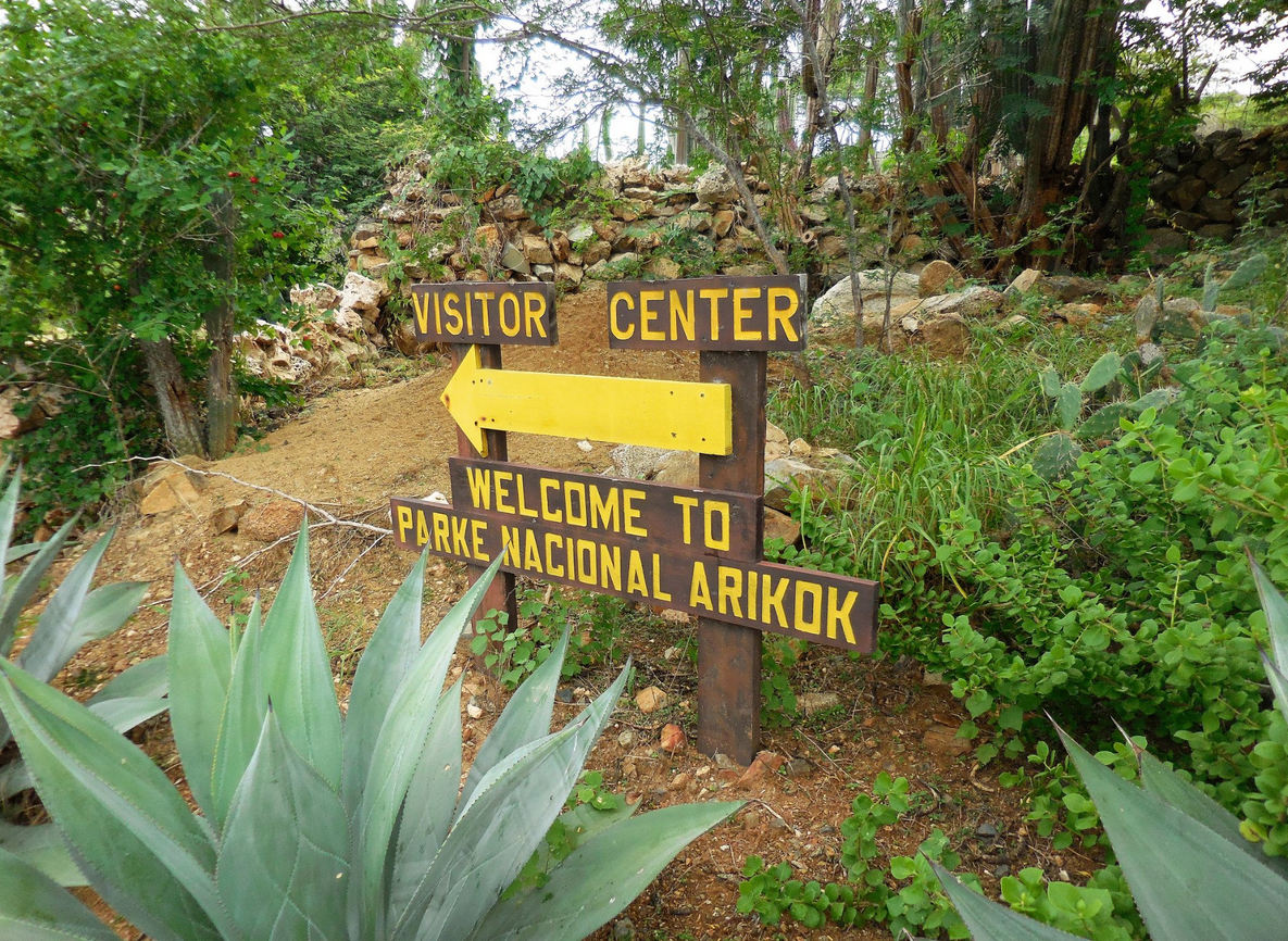 Photo of the Arikok National Park sign Arikok Park Sign