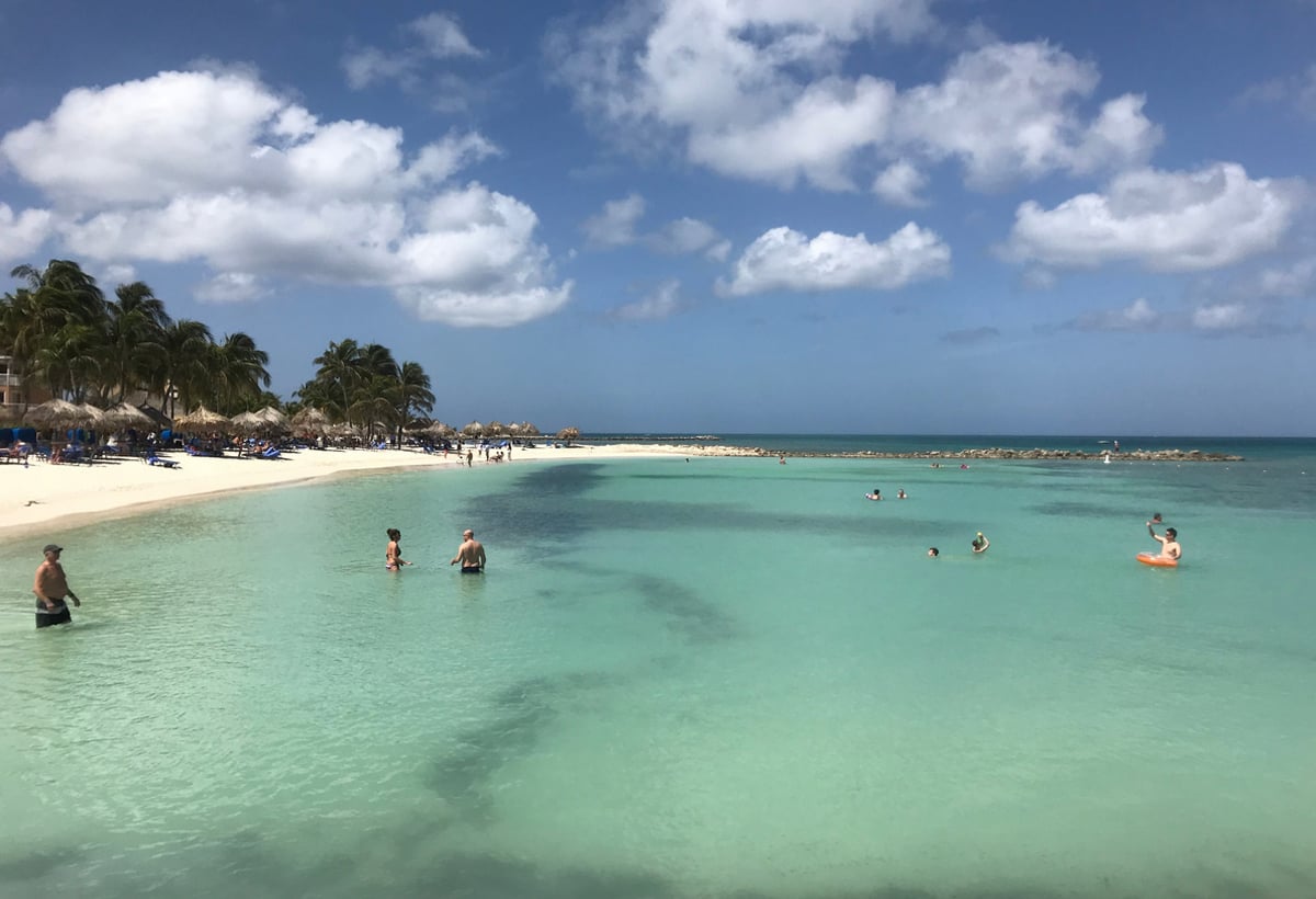 A vacation at Palm Beach on the island of Aruba Palm Beach in Aruba