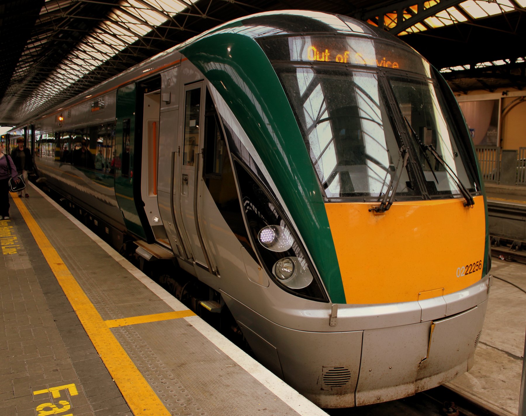 Photo of a train at Dublin Heuston station Train from Dublin Heuston station