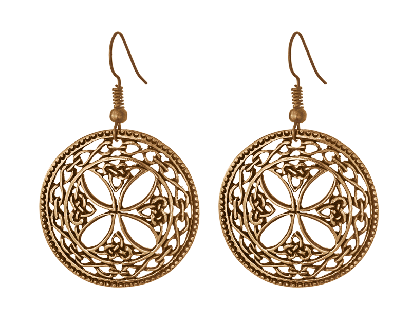 Celtic Style Earrings Celtic Cross Earrings
