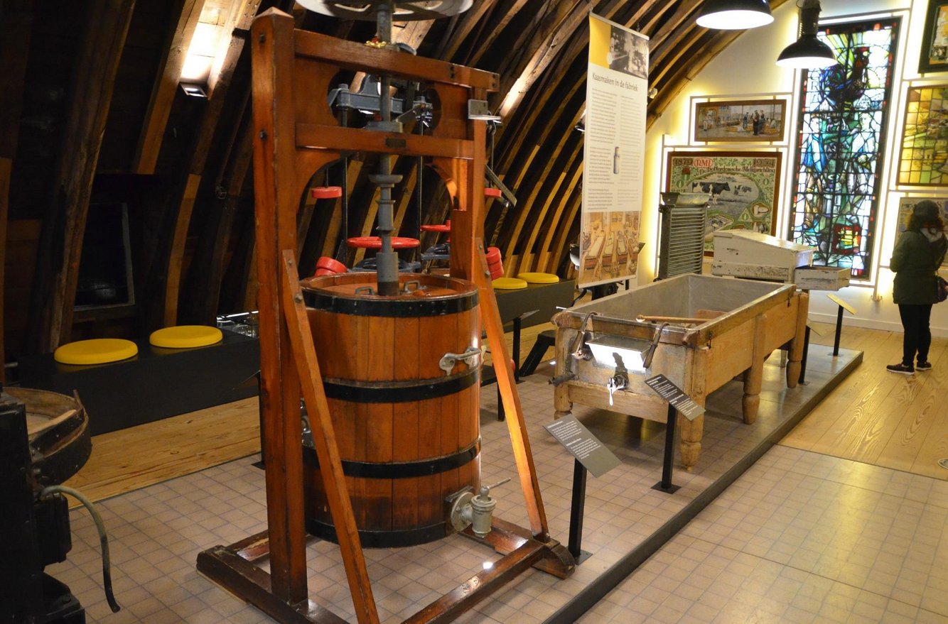 Photos of cheese making tools At the Cheese Museum