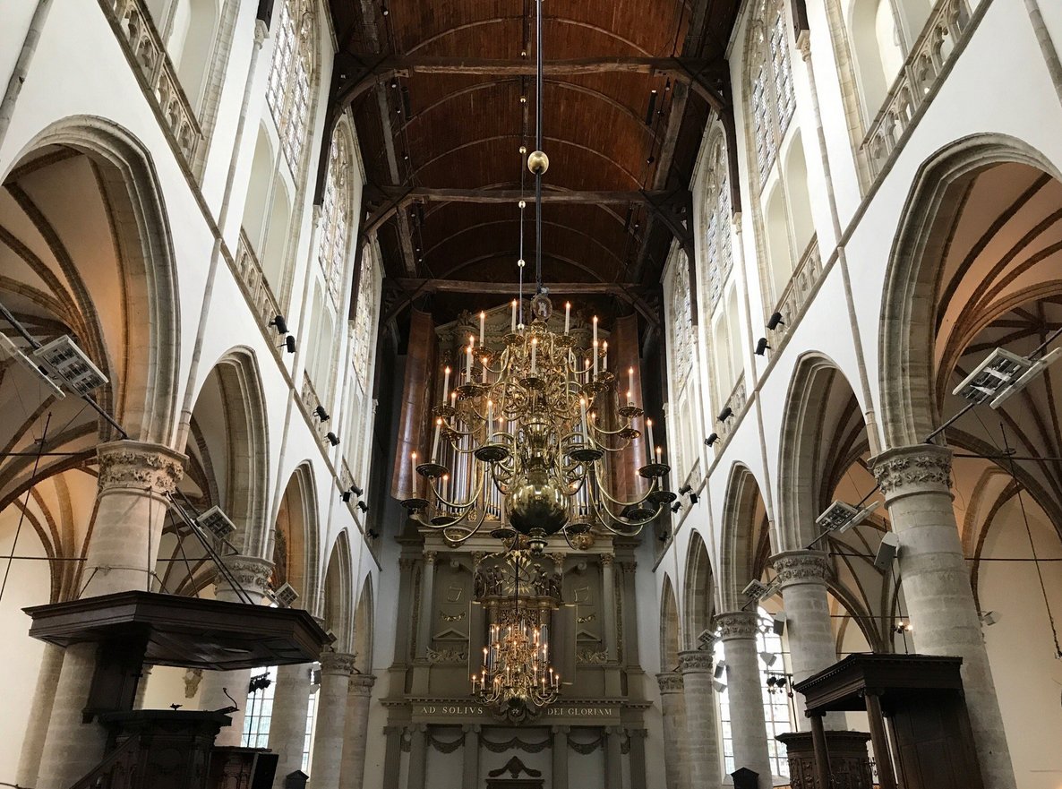 Interior photo of St. Lawrence Cathedral in Alkmaar Interior of St. Lawrence Cathedral