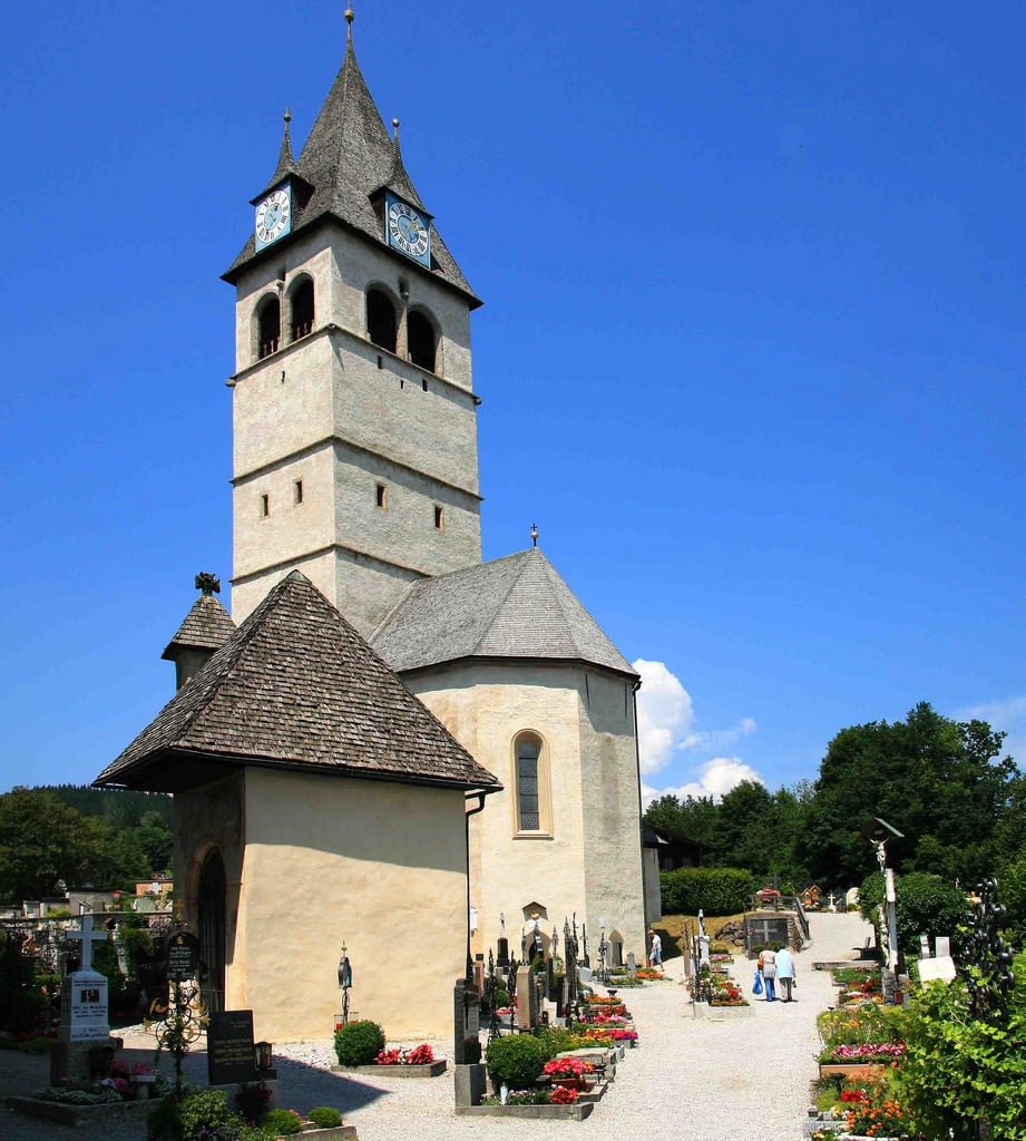The Gothic-style St. Catherine's Church in Kitzbühel St. Catherine's Church, Kitzbühel