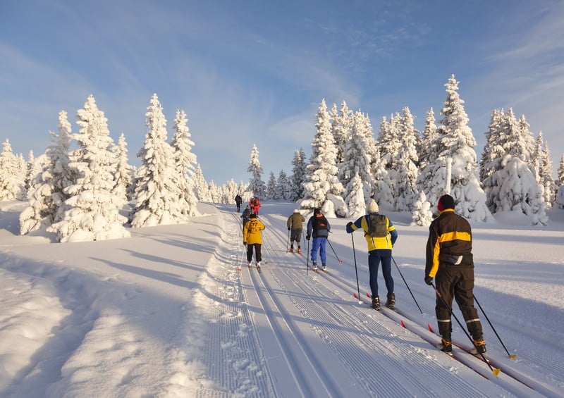 Alpine skiing in Lillehammer, Norway Skiing in Lillehammer