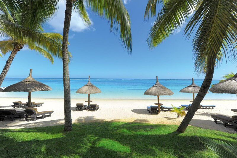 Beach at the hotel