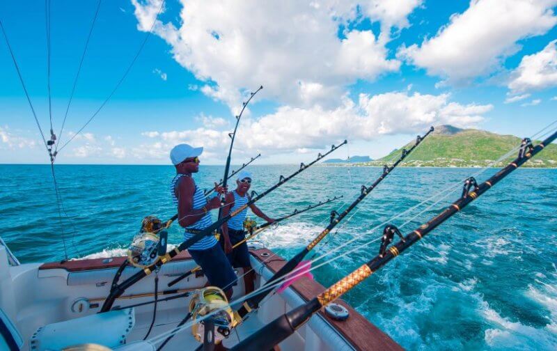 Fishing on the island
