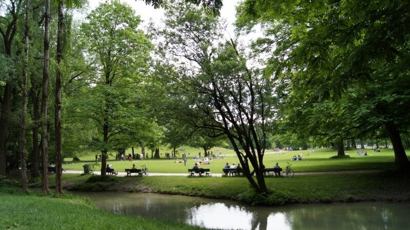 English Garden of Munich English Garden