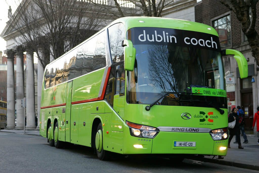 Pictured is the Dublin Coach bus Dublin Coach