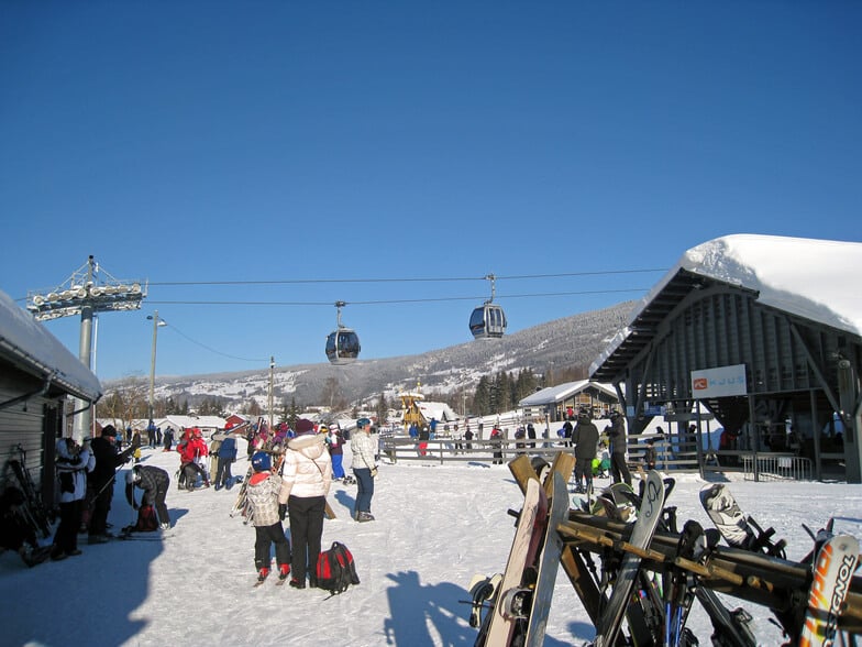 Hafjell ski resort on a sunny winter day Hafjell Ski Resort