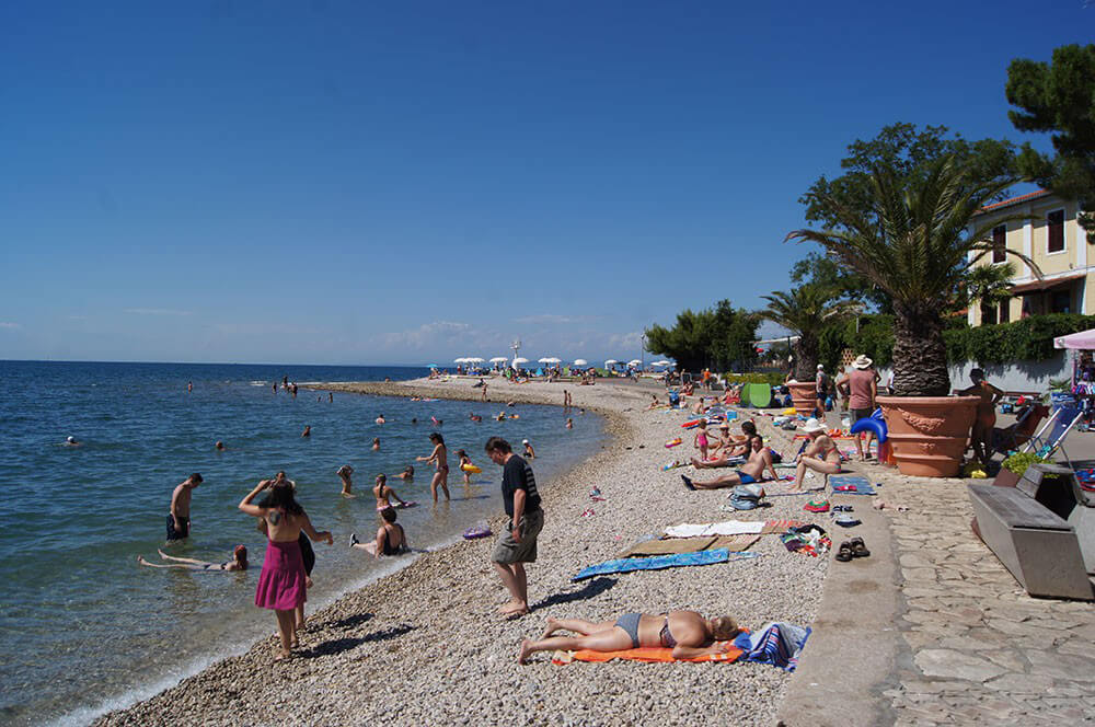 Photo of the central beach in Izola Izola Central Beach, Slovenia