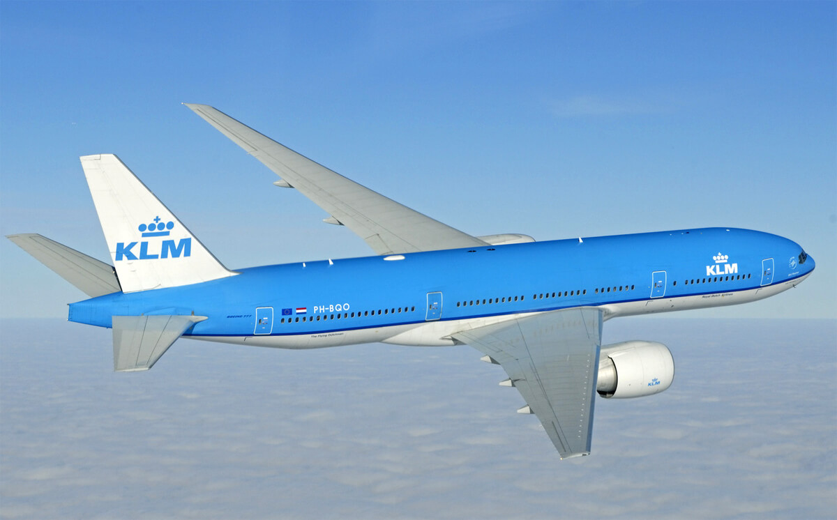 Photo of the KLM aircraft KLM flight