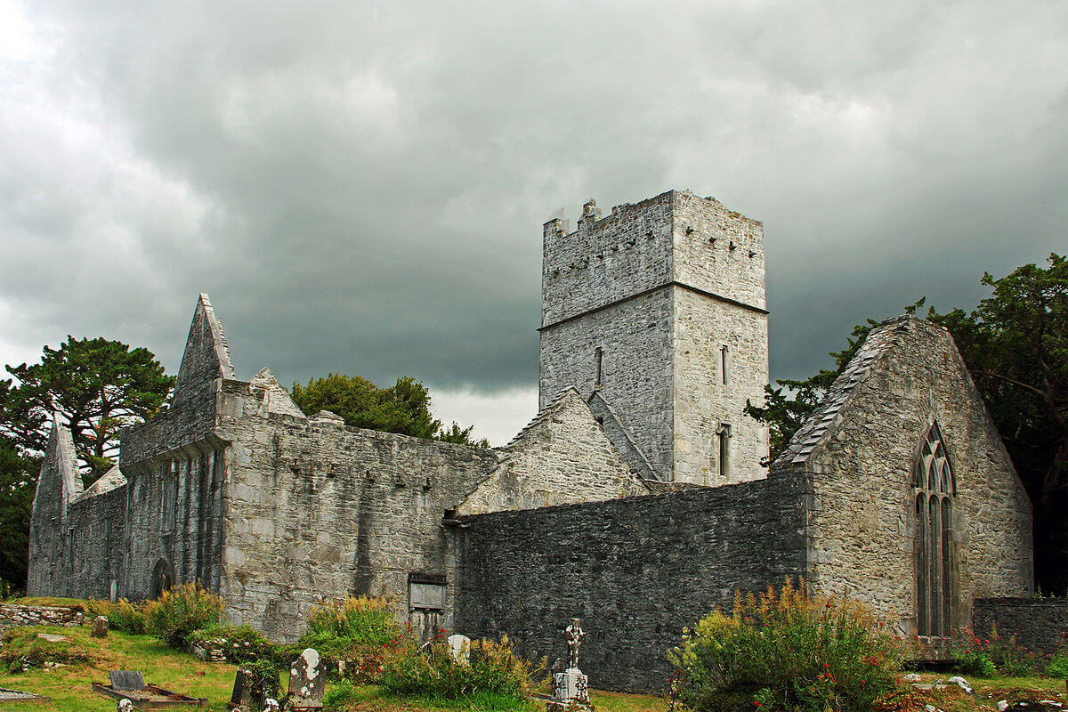 The ruins of Muckross Abbey Macross Abbey