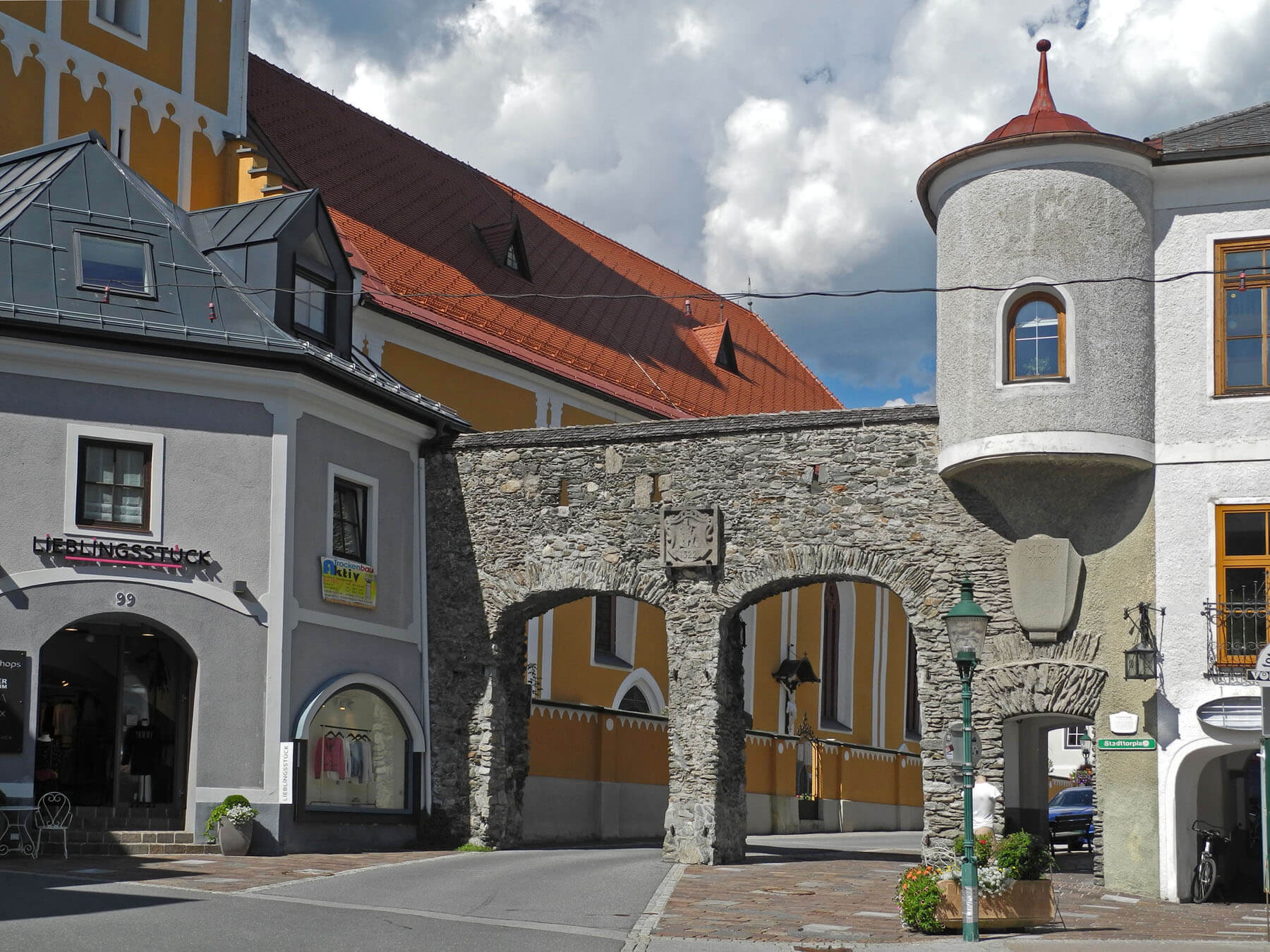 The Salzburg Gate in Schladming Original city gates