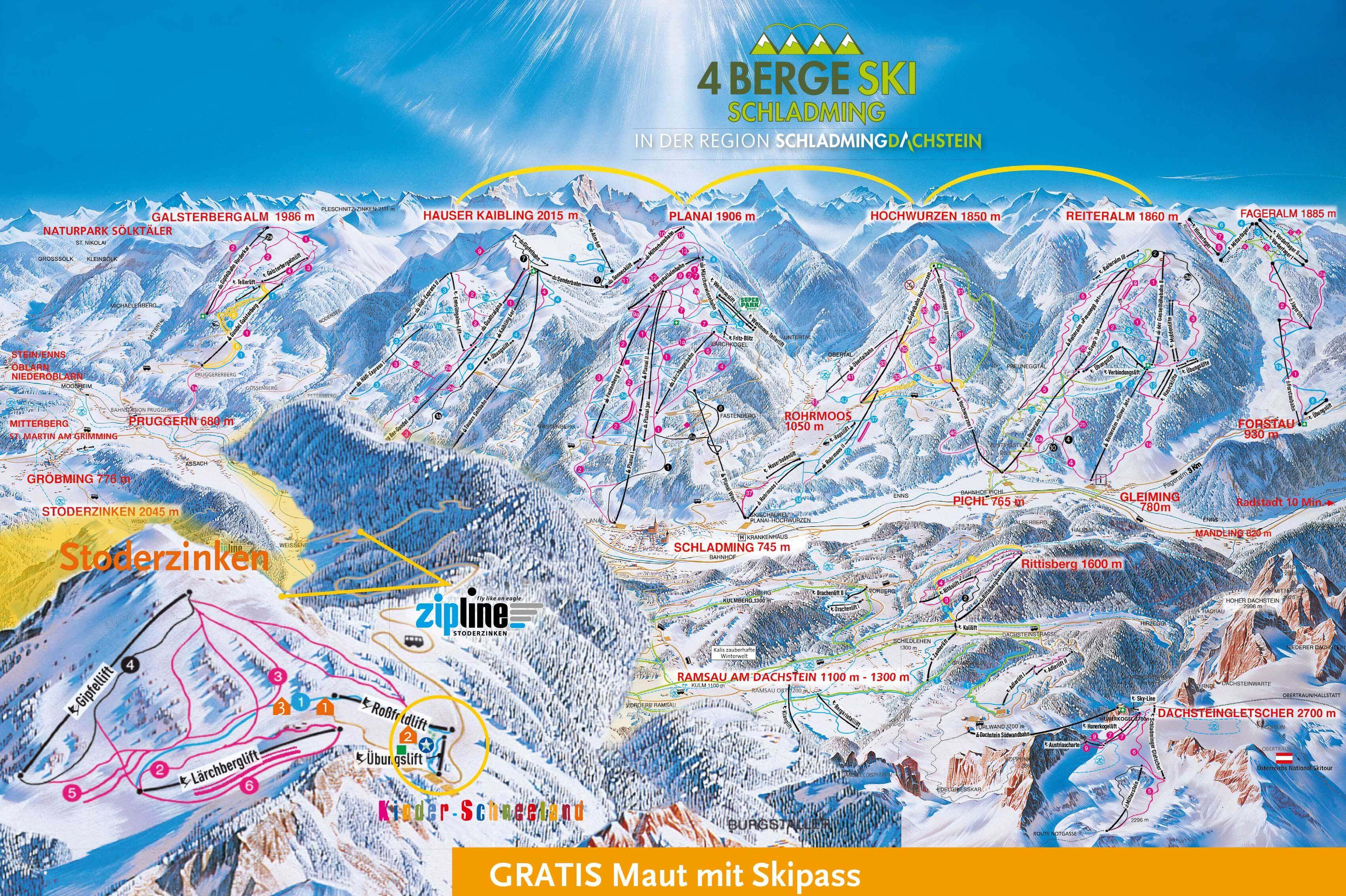 Slopes in the Schladming-Dachstein Ski Area Schladming slopes