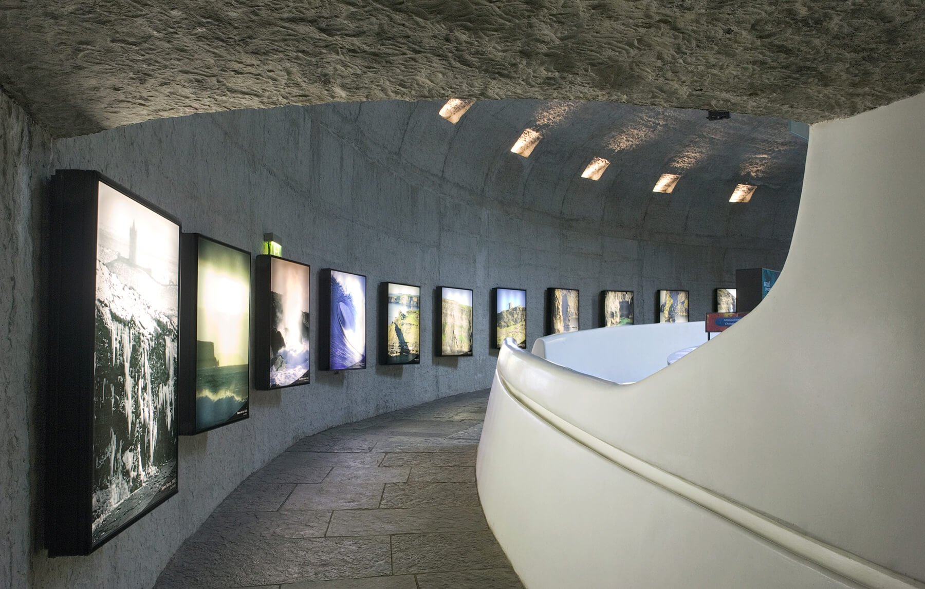 Photo exhibition at The Cliffs of Moher Visitor Experience The Cliffs of Moher Visitor Experience