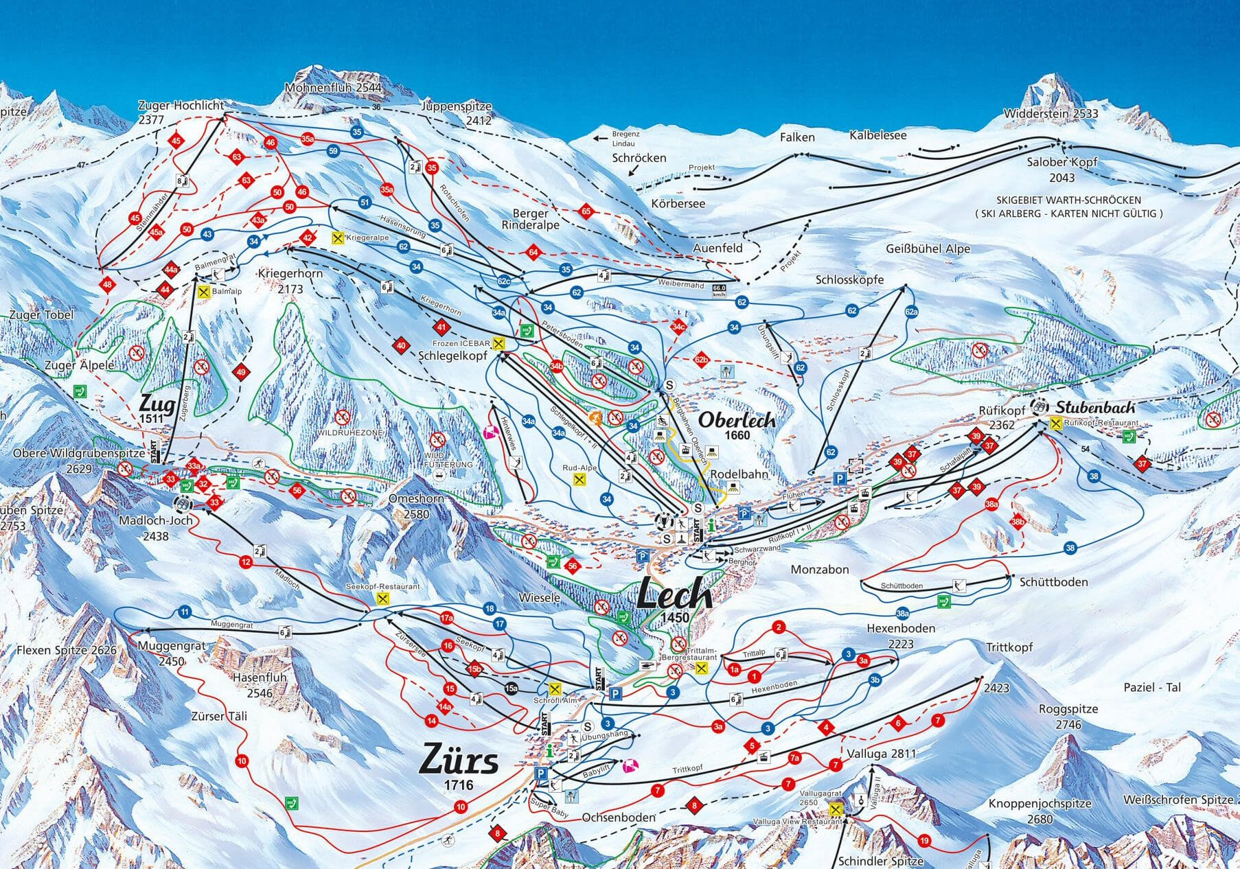 Trails in Lech