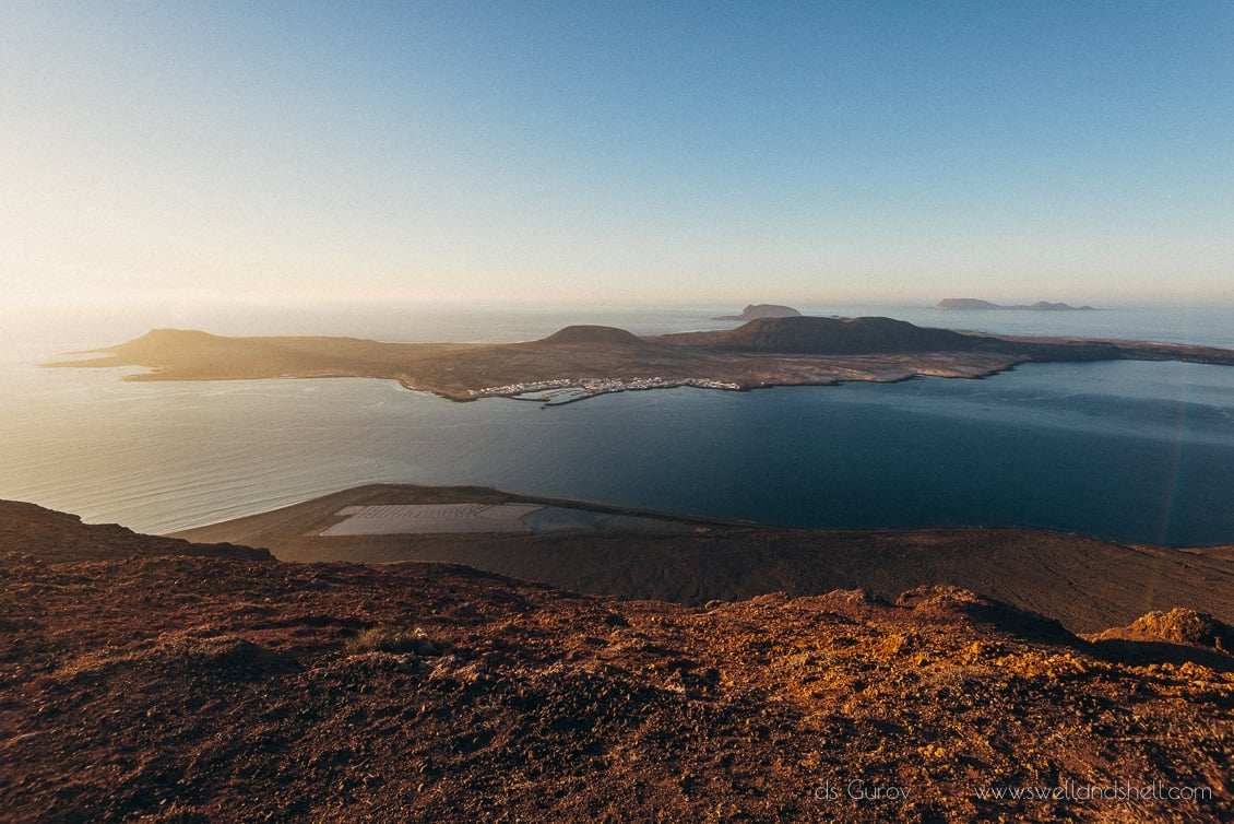 La Graciosa and Mirador del Rio La Graciosa and Mirador del Rio