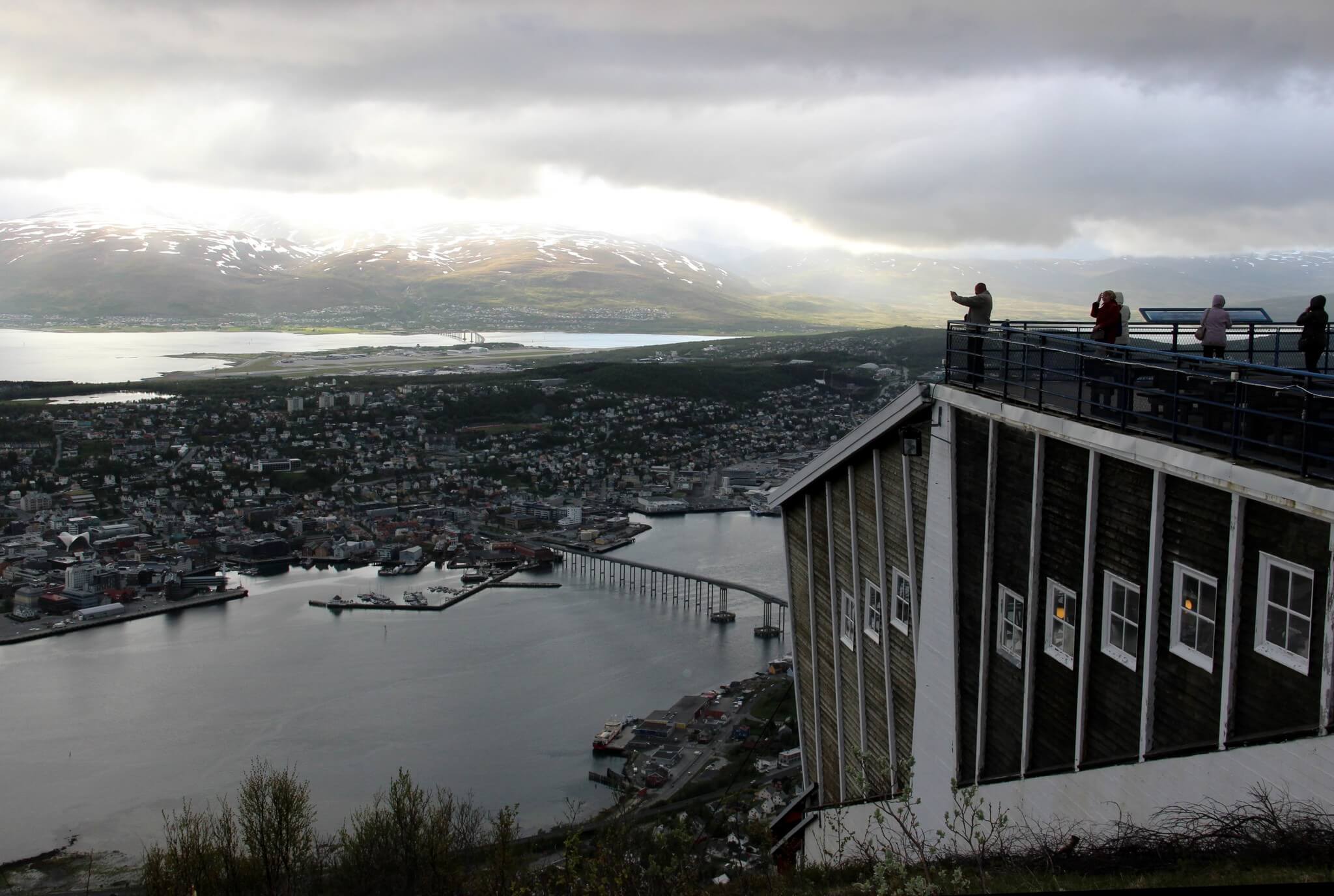Photo of the view from Mount Stursteinen, Tromsø View from Mount Stursteinen