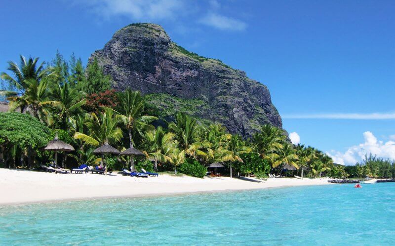 Photo: Le Morne Beach in Mauritius Le Morne Beach