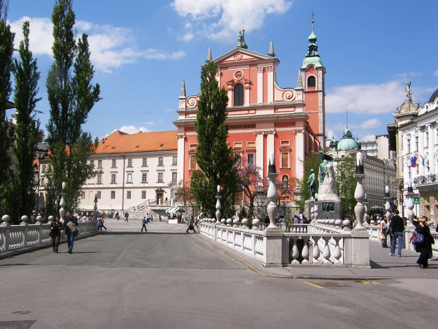 The Franciscan Church in Old Ljubljana The Franciscan Church in the city center