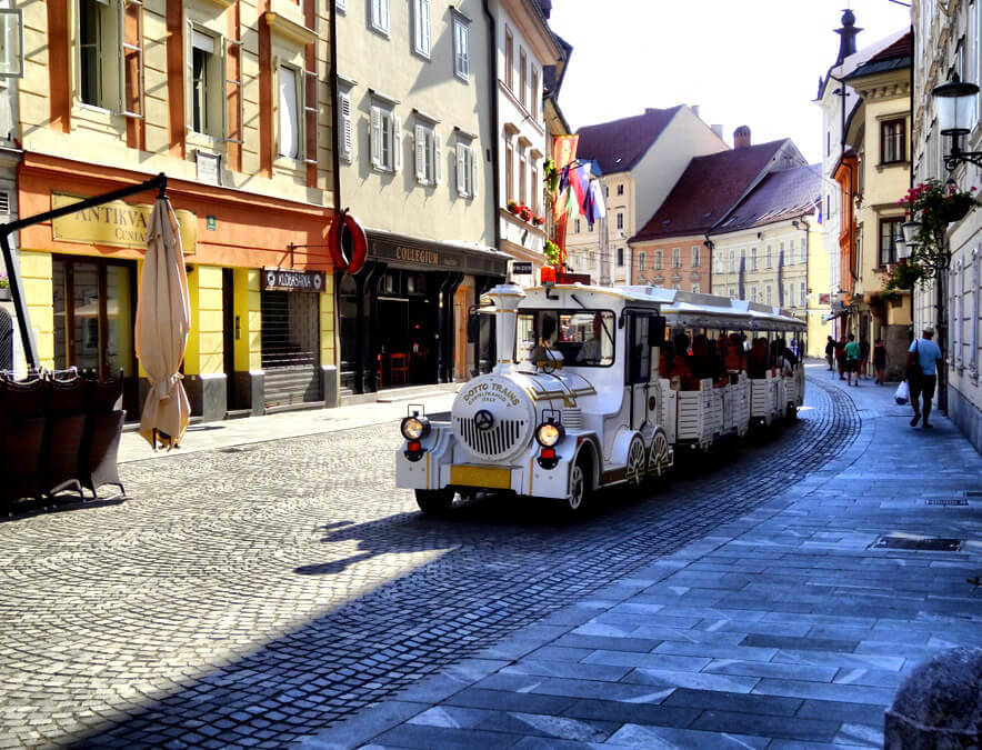 Tourist Train in Ljubljana Here is such a tourist train rides