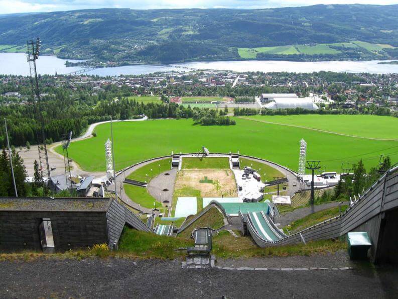 View of the Olympic Park in Norway from above Photo: Olympic Park