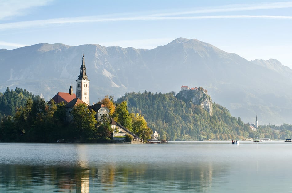 Photo of Lake Bled in Slovenia Lake Bled view