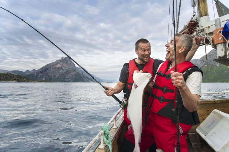 Fishing in Sognefjord, Norway Fishing in Sognefjord, Norway