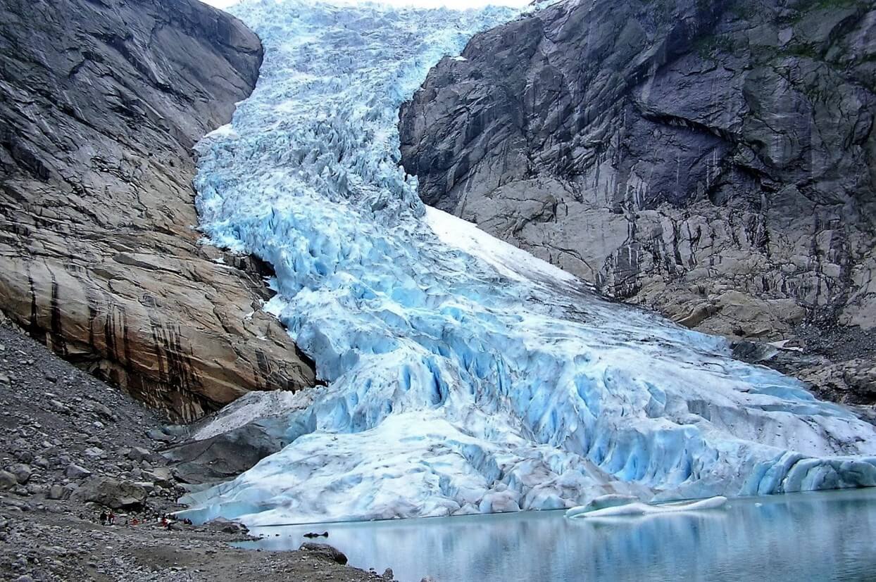Photo of the Jostedalsbreen Glacier in Norway Jostedalsbreen Glacier