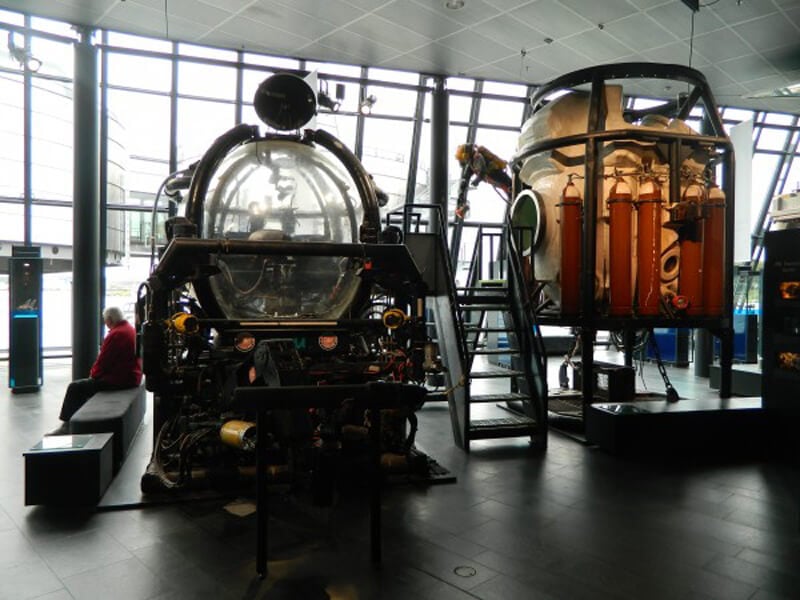 Photos of submarines at the Stavanger Oil Museum Bathyscaphes at the Oil Museum in Stavanger
