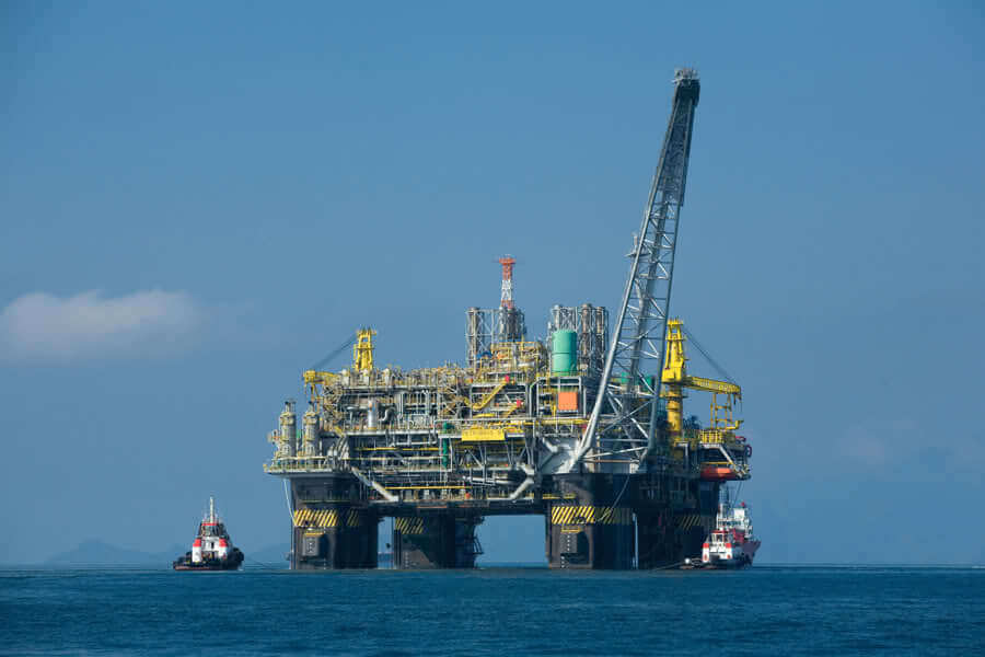 Photo of the oil platform Oil Rig Norway