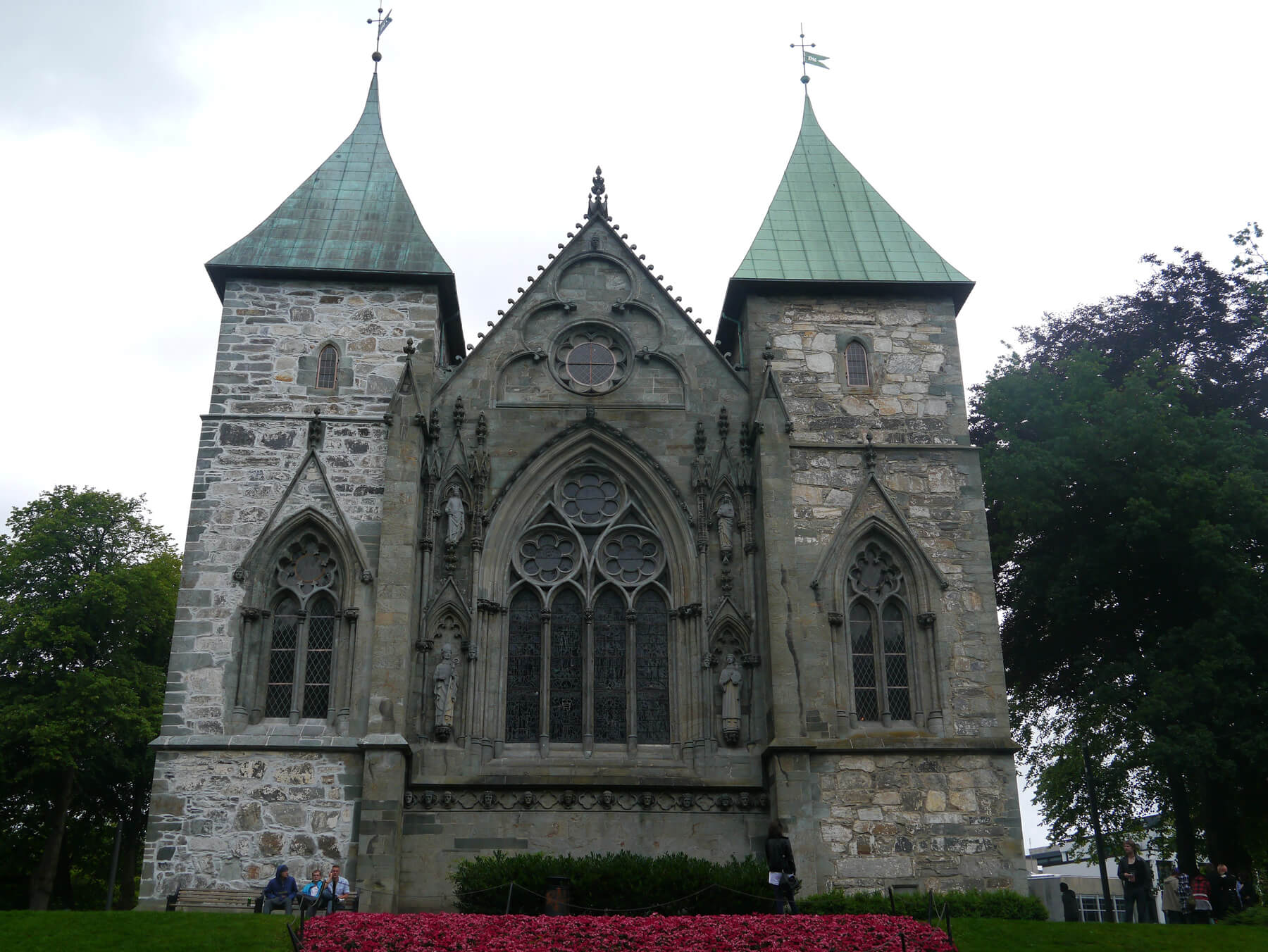 Stavanger Cathedral in the Anglo-Norman style in Stavanger, Norway Stavanger Cathedral