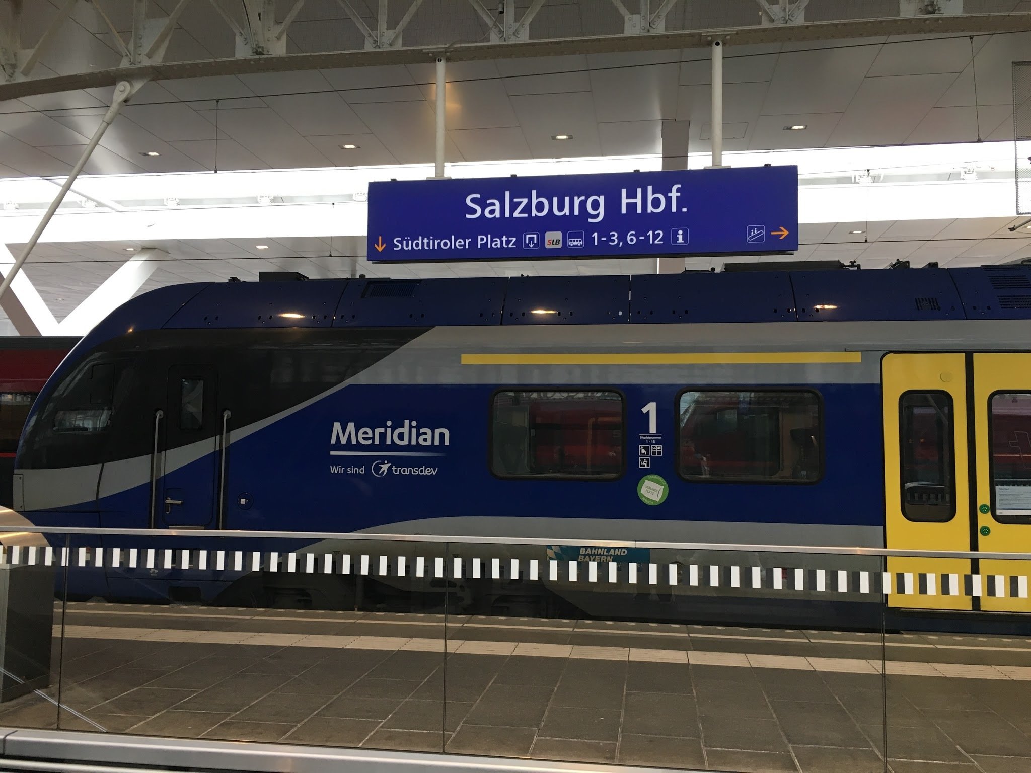 Train at the Salzburg Railway Station Salzburg Train Station