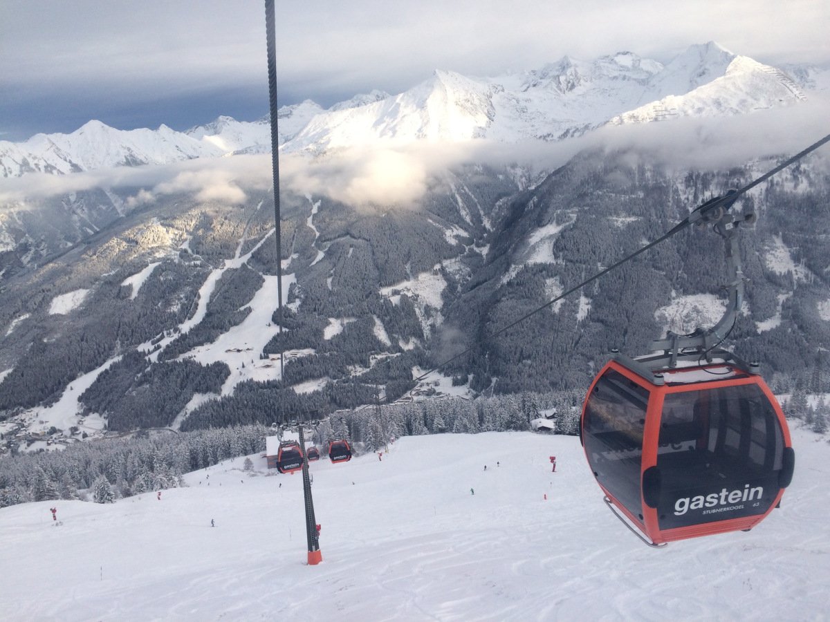 Photo from the cable car ride to Stubnerkogel Mountain Cable Car to Stubnerkogel