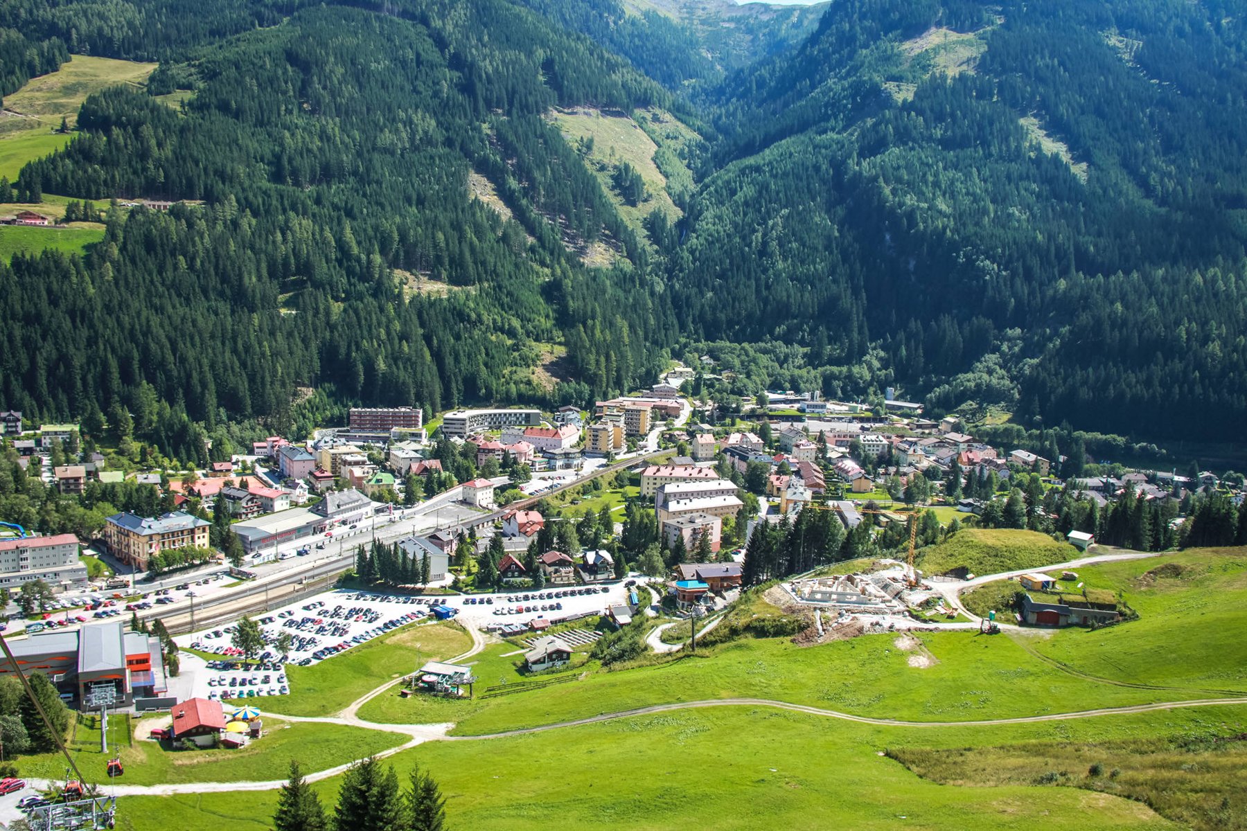 Bad Gastein Resort in Austria in the summer Bad Gastein Panorama