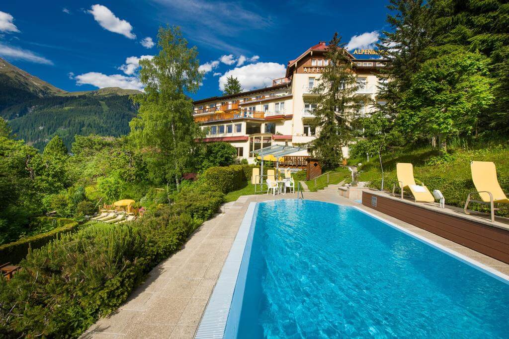 Hotel Alpenblick with a swimming pool in Bad Gastein, Austria Alpenblick Hotel